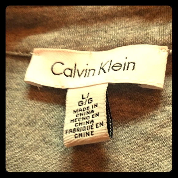 $⬇️ NWOT Calvin Klein Gray Comfy Top - Picture 5 of 6